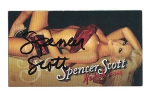 Spencer Scott Signed Autographed Card Model Actress Sexy - Picture 1 of 1