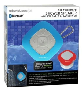Altavoz de ducha SoundLogic XT inalámbrico Bluetooth a prueba de salpicaduras (azul) - Imagen 1 de 4