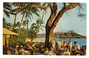 Diamond Head Terrace of Halekulani Hotel Waikiki • Honolulu Hawaii • Posted 1968 - Picture 1 of 2