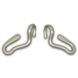 Curb Chain "S" Hooks for English Curb Chains, Stainless Steel, Pair - Imagen 1 de 1