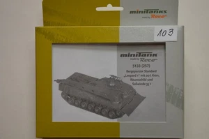Roco Minitanks 1-87 Bergepz .5133(257) Leopard1 mit 20t Kran Räumschild,Seilwind - Bild 1 von 2
