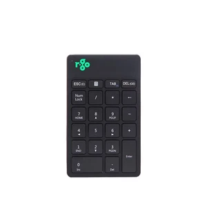R-GO NUMPAD BREAK ERGONOMIC NUMERIC WIRELESS KEYPAD BLACK Modern - Picture 1 of 6