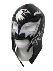 Máscara Negra Lucha Libre MX Guerrero Homenaje Estilo Rey - Se Adapta a Jóvenes y Adultos - Imagen 1 de 6