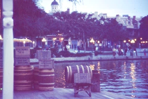 Boardwalk View from Tom Sawyers Island Disneyland 1971 Color Slide California - Picture 1 of 2