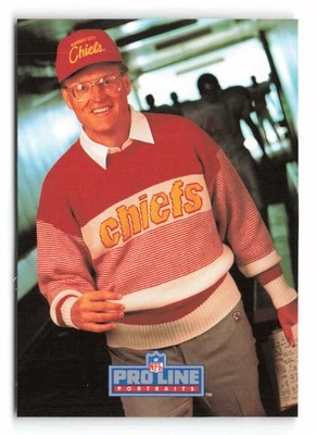 1991 Pro Line Portraits #181 Marty Schottenheimer Kansas City Chiefs - Image 1 of 2