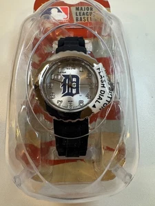 NEW - MLB Detroit Tigers Unisex Black Watch Game Time Adjustable Straps - Picture 1 of 3