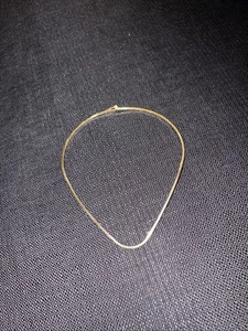 Vintage goldfarbene 5 1/2 Zoll Halsband Halskette - Bild 1 von 4