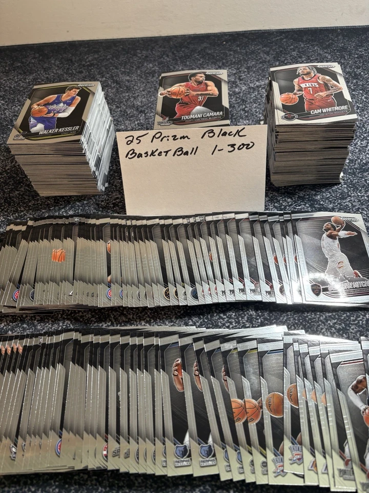 2024/25 Prizm Black Basketball,4 CARD MINIMUM,cards 1-300 , 20% off free ship !! - Image 1 of 1