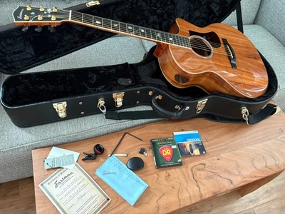 Mint Eastman AC622 CE Koa Acou/Elec Guitar. Custom HSC.  Beautiful looks, sound. - Image 1 of 4