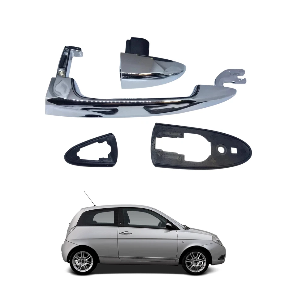 Maniglia esterna ant DX Lancia Ypsilon MK1 843 2003-11 cromata Miraglio 80/523