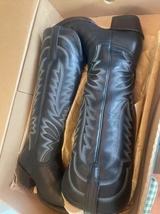 SUPER KEEN Tecovas The Abby Navy Cowboy Boots Size 10B - Picture 1 of 10