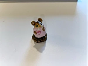 Wee Forest Folk M-080 “Girl Sweetheart” (Vestido Rosa, Corazón Rosa) AP Retirado - Imagen 1 de 5