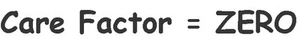 Care factor = Zero sticker decal truck bus 3.5x19.5cm - Picture 1 of 1