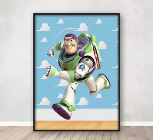 Póster Toy Story Buzz Lightyear dormitorio infantil estampado artístico en pared enmarcado A4 - Imagen 1 de 5