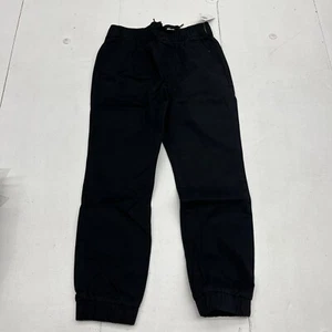 Old Navy Black Built-In Flex Twill Jogger Pants Boys Size Medium (8) NEW - Picture 1 of 6
