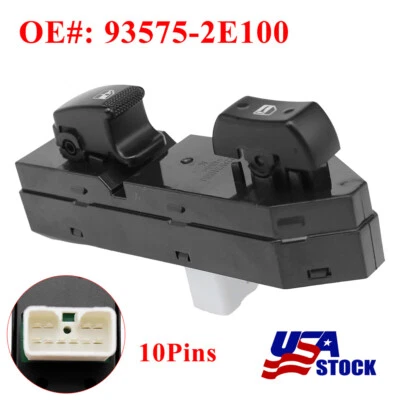 Interruptor de ventana principal eléctrico delantero derecho para Hyundai Tucson 93575-2E100 nuevo Foto 1 de 4