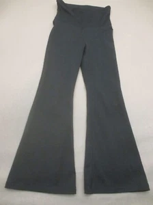 Abercrombie&Fitch Size 7-8 Girls Black High Rise Stretch Flare Track Pants 207 - Picture 1 of 7