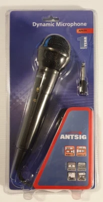 ANTSIG AP670 Wired Dynamic Microphone with Adaptor, 3m Cord **BRAND NEW SEALED** - Image 1 of 4