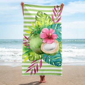 Bikini Paradise Microfiber Beach Towel 30"x60"with matching carrying bag - Picture 1 of 5