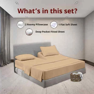 Top Head Split Sheet - 32" verstellbarer Top Head, extra tiefe Tasche taupe Farbe - Bild 1 von 8
