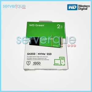 WDS200T3G0C WD Green SN350 Series 2TB QLC PCI Express 3.0 x4 NVMe M.2 2280 SSD - Afbeelding 1 van 3