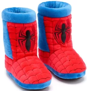 Nuevo con etiquetas Nuevo Disney Store Marvel Spider-Man Zapatillas Niños Talla 7-8 - Rojo y Azul - Imagen 1 de 6