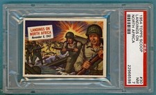 1954 Topps Scoop Landings On North Africa - #30 PSA 7!