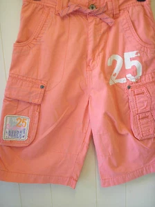 Next 100% Cotton childrens Salmon pink cargo shorts size 13 years - Great! - Picture 1 of 3