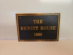 Placa de construcción de bronce The Hewitt House - Imagen 1 de 4
