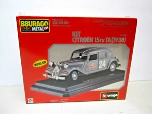 BBURAGO Die Cast Metal 1/24 Kit #5501 Citroen 15cv TA (1938) NEW Sealed Box - Picture 1 of 6