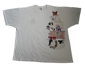 Vintage Jerzees Patriotic Animal Farm Graphic Design Single Stitch Size 3XL Wear - Picture 1 of 5