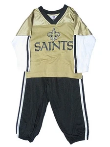 NEW NFL Toddler New Orleans Saints Outfit Size 3T Boys Nylon Sweatsuit Set - Picture 1 of 1