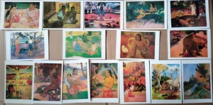 LOT OF 16 POSTCARDS OF PAINTINGS BY PAUL GAUGUIN - Picture 1 of 1