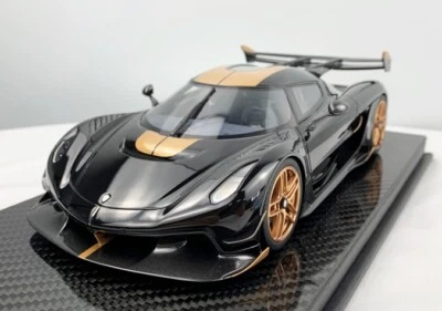 1/18 FrontiArt Koenigsegg Jesko 7268 英寸喷射黑色碳基 F131-179 — 第 1/4 张图片