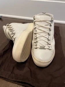 Balenciaga White Arena Sneakers Size 41 - Picture 1 of 5