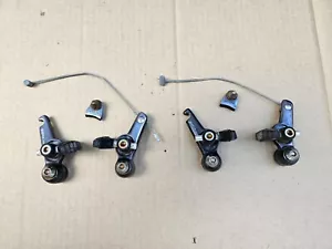 Vintage Suntour XC Cantilever Brakes Mountain Bike Black Front + Rear Set Japan - Picture 1 of 14