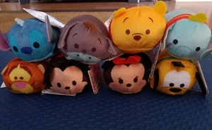 Disney Tsum Tsum Mini Plush Lot Mickey Minnie Mouse Tigger Dumbo Winnie The Pooh - Picture 1 of 1