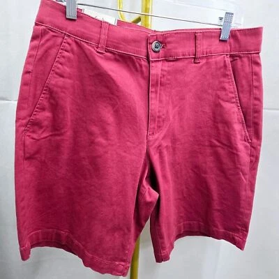 NWT CHAPS SEACOAST WASH NANTUCKET RED COTTON/SPANDEX 4 POCKET SHORTS SIZE 32 - Image 1 of 4
