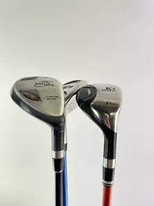 Mens Golf Hybrid Bundle Set 18,21 & 24 Degrees Regular Graphite /New Grips/12964 - Picture 1 of 21
