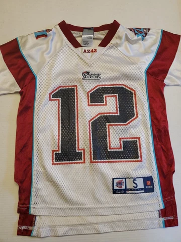 New England Patriots Tom Brady #12 AZ42 Super Bowl XLII Kids Jersey Youth Small Cover