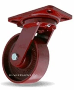Rueda giratoria Hamilton HS S-HS-6MB 6"" x 2"" rueda de metal, 1.400 lb Capacidad - Imagen 1 de 2