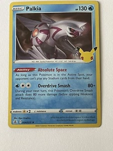 PALKIA 004/25 CELEBRATIONS HOLO RARE POKEMON CARD - Picture 1 of 8