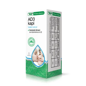 2 X AD3 water drops ( Vitamin A & Vitamin D3 ) (AD3 vodene kapi) multi use - Picture 1 of 1