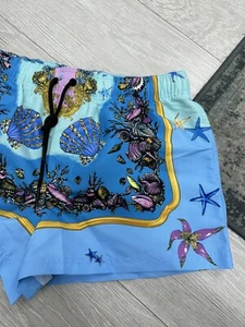 Versace Tresor De La Mer Print Swim Shorts | Blue | Medium /48 / US34 | RRP £350 - Picture 1 of 14