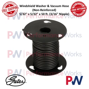 Gates Windshield Washer & Vacuum Hose Non-Reinforced Black 5/32" x 5/32" x 50 ft - Picture 1 of 9