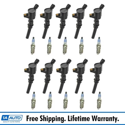 Engine Ignition Coil & Motorcraft Spark Plug Kit 20 Piece Set for V10 Super Duty - Image 1 of 3