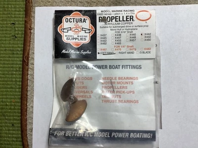 NIP Octura Marine X442 LH Prop for  3/16 shaft. - Image 1 of 2