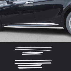 8PCS For 2025 2026 Toyota Camry Silver Steel Body Side Skirt Molding Strip Trim - Picture 1 of 5