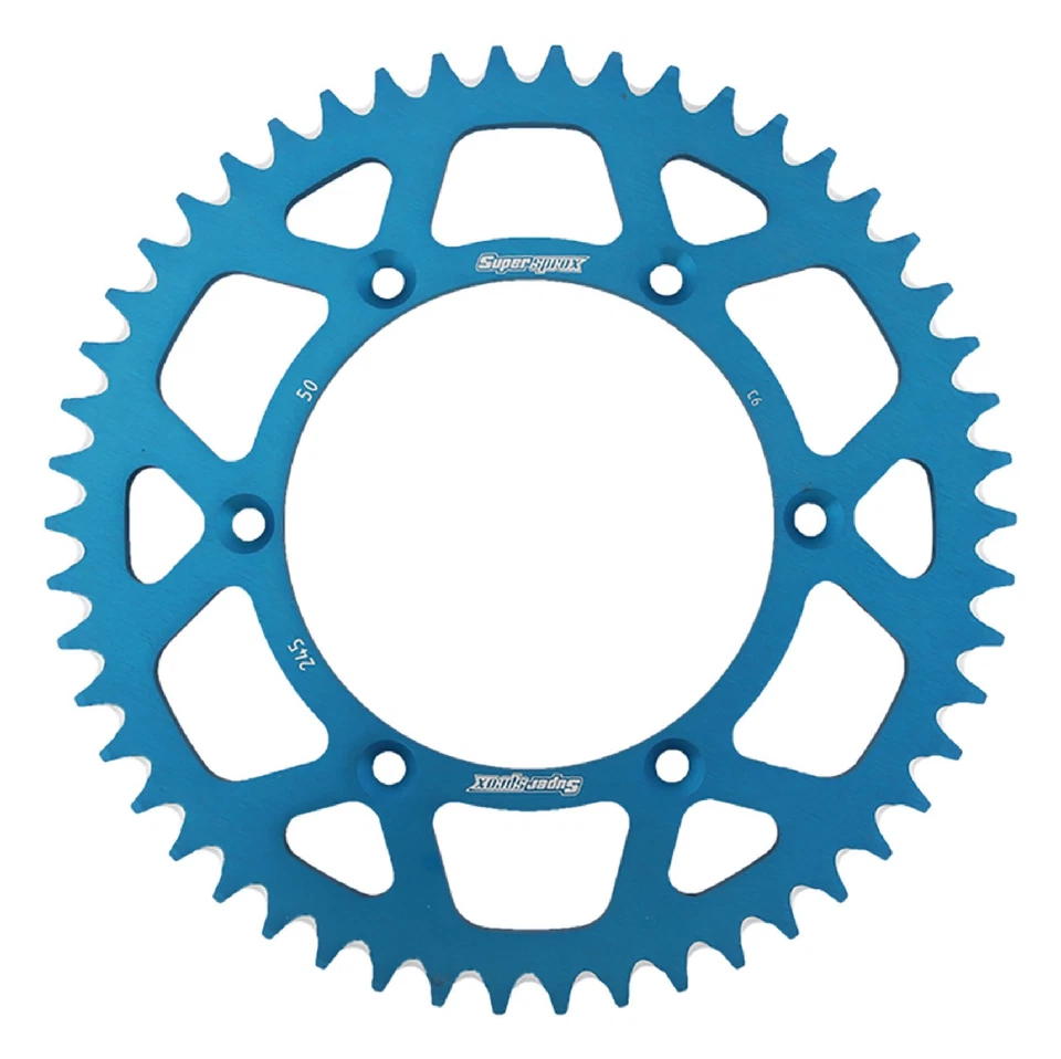 Blue Aluminum Sprocket For Yamaha YZ250 1999-2018 YZ400F 1999; RAL-245-50-BLU - Image 1 of 4