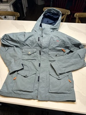 FOURSQUARE Snowboard Invierno Informal Diseñador Chaqueta Azul Polvoriento Para Hombres M Foto 1 de 4